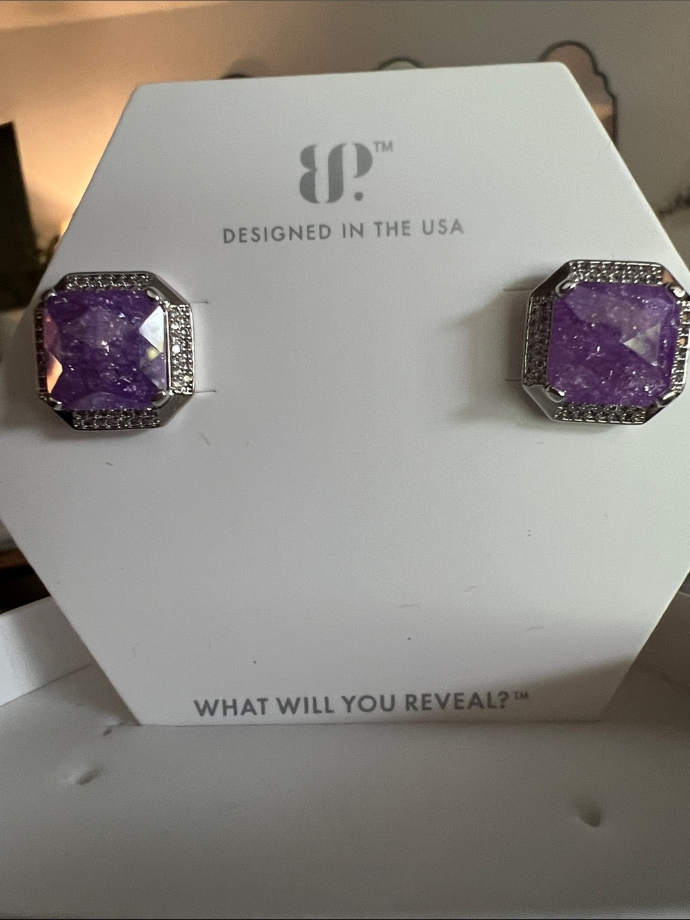 Bomb Party Earrings - rhodium plating